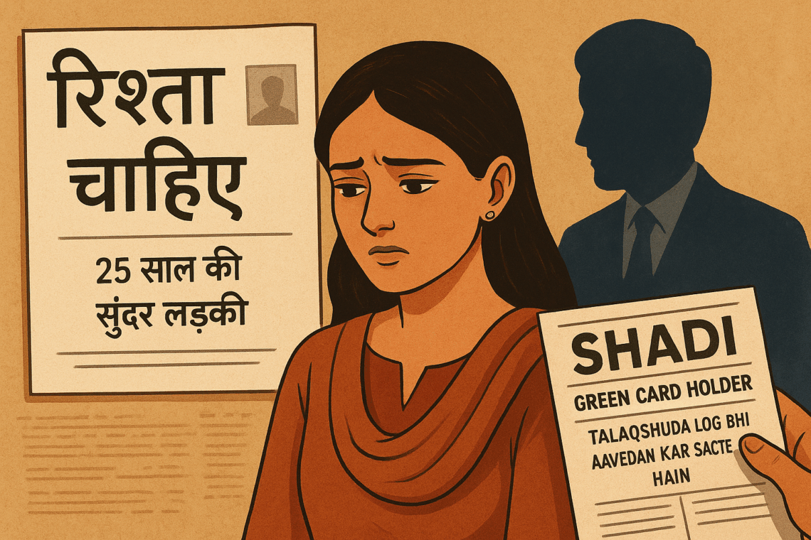 हमारे समाज में लड़कियों के लिए रिश्ते ढूँढना — एक गंभीर सामाजिक समस्या