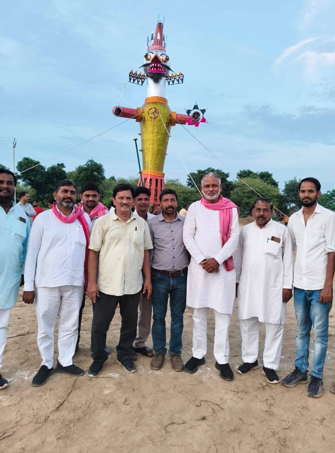 रावण दहन में मारहरा बना सांप्रदायिक सौहार्द की मिसाल