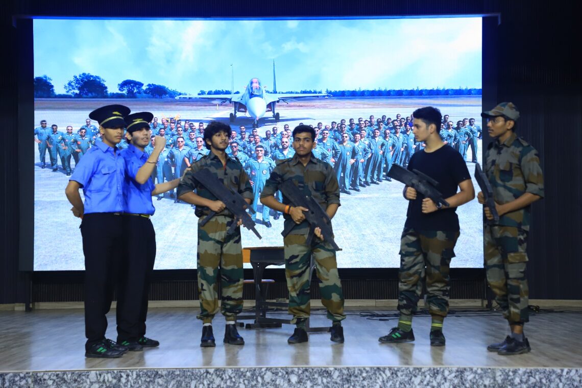 डॉ एमपीएस वर्ल्ड स्कूल में भारतीय वायु सेना दिवस पर गूंजा ऑपरेशन सिंदूर का शौर्यगान