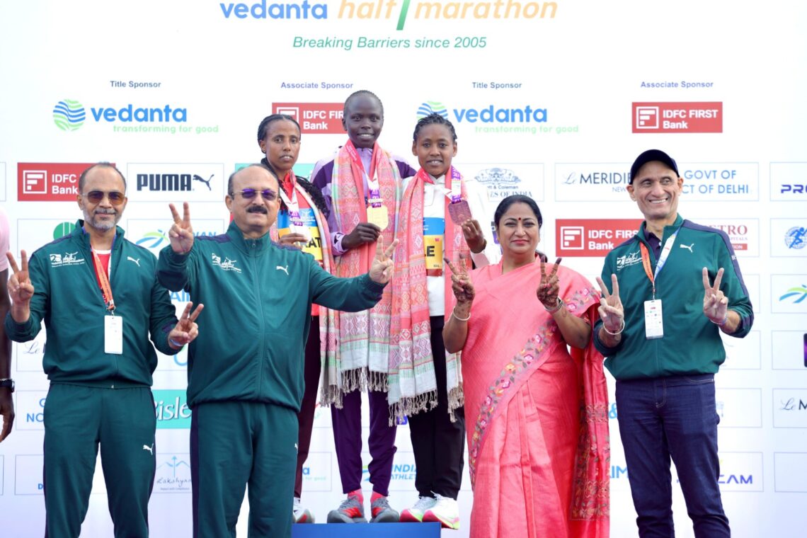 Kenyans Matata and Rengeruk Dominate Vedanta Delhi Half Marathon as Abhishek Pal and Seema Shine Among Indian Runners