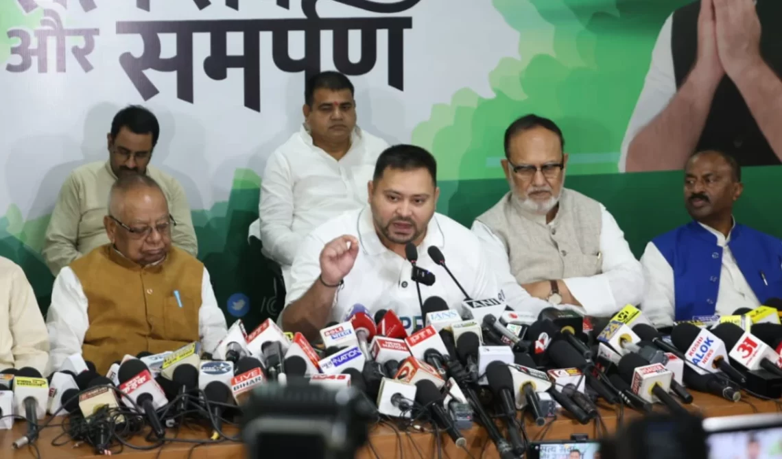 तेजस्वी यादव ने दी बिहारवासियों को दिवाली की शुभकामनाएं, कहा — “अब बदलाव के 14 करोड़ दीप बिहार को रोशन करेंगे”