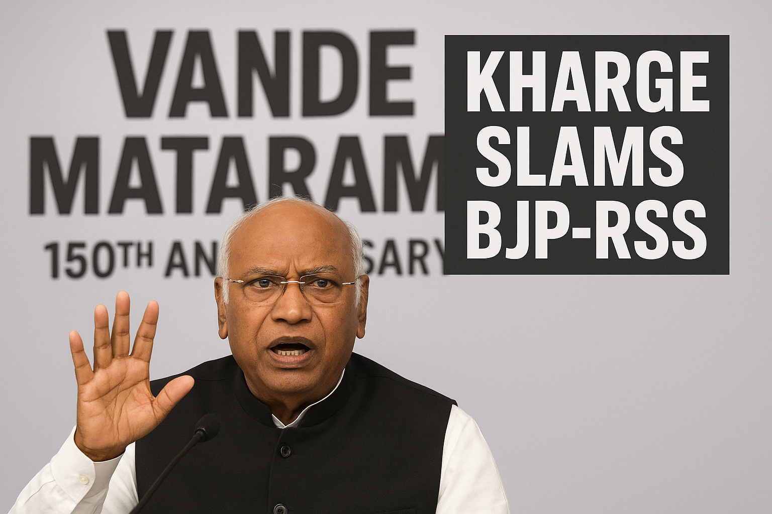 वंदे मातरम की 150वीं वर्षगांठ पर खड़गे का बीजेपी-आरएसएस पर निशाना