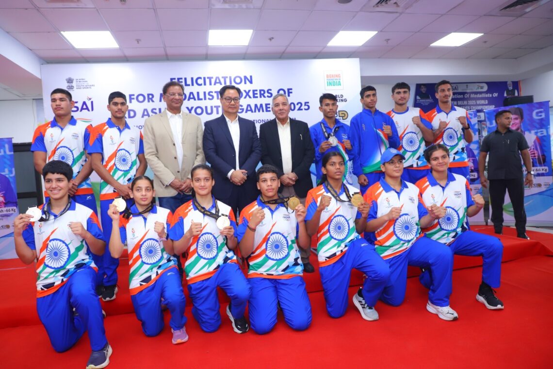 Boxing Federation of India Felicitates Young Indian Boxers for their Landmark Performance at Asian Youth Games in Bahrain