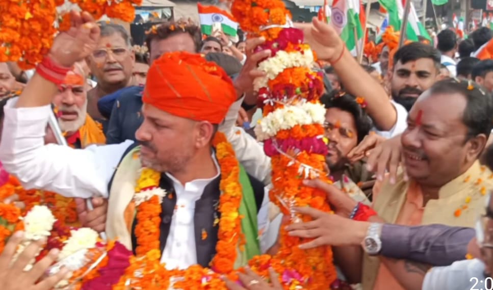 विधायक प्रकाश नें रचा इतिहास:पटेल जयंती यात्रा पर उमड़ा जन सैलाब