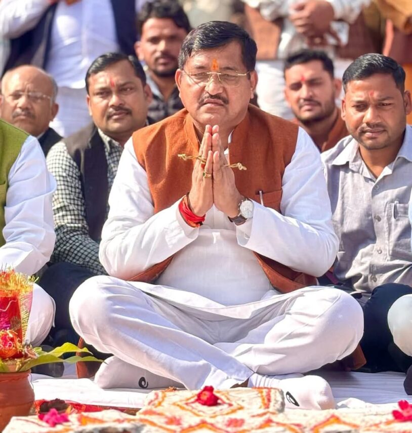 मंत्री रामकेश नें बड़ी सौगात का किया पूजन:15.84 करोड़ की लागत से बनेगा पक्का पुल।