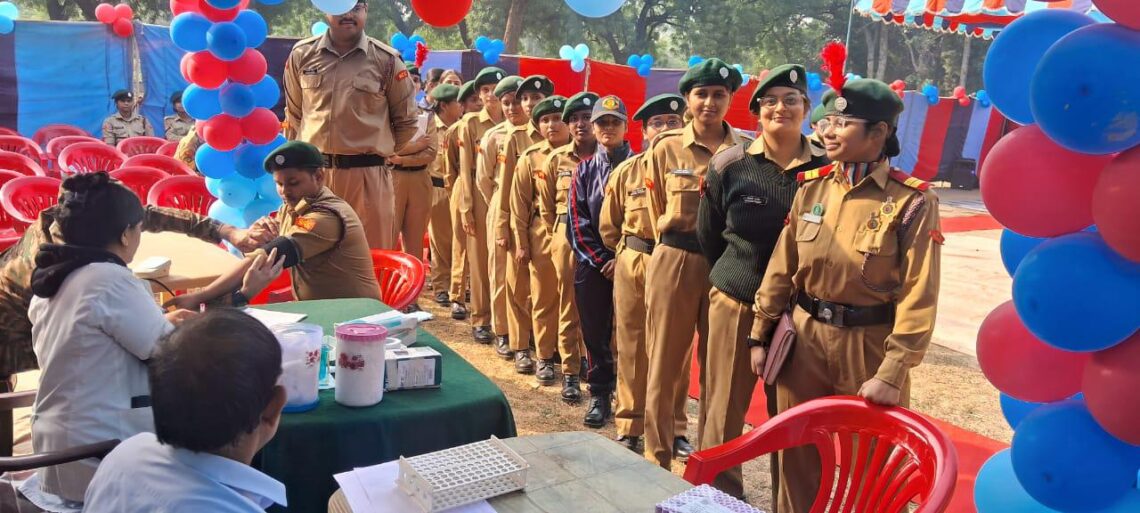 प्रयागराज में 78वें NCC दिवस पर स्वैच्छिक रक्तदान शिविर आयोजित
