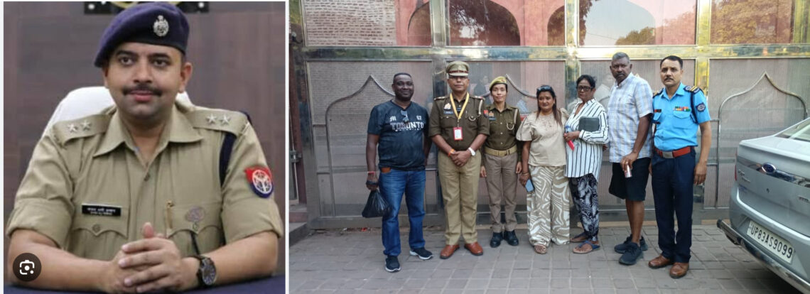 تاج محل پر بچھڑنے والی جنوبی افریقہ کی خاتون سیاح، پولیس کی مدد سے گروپ سے مل گئیں