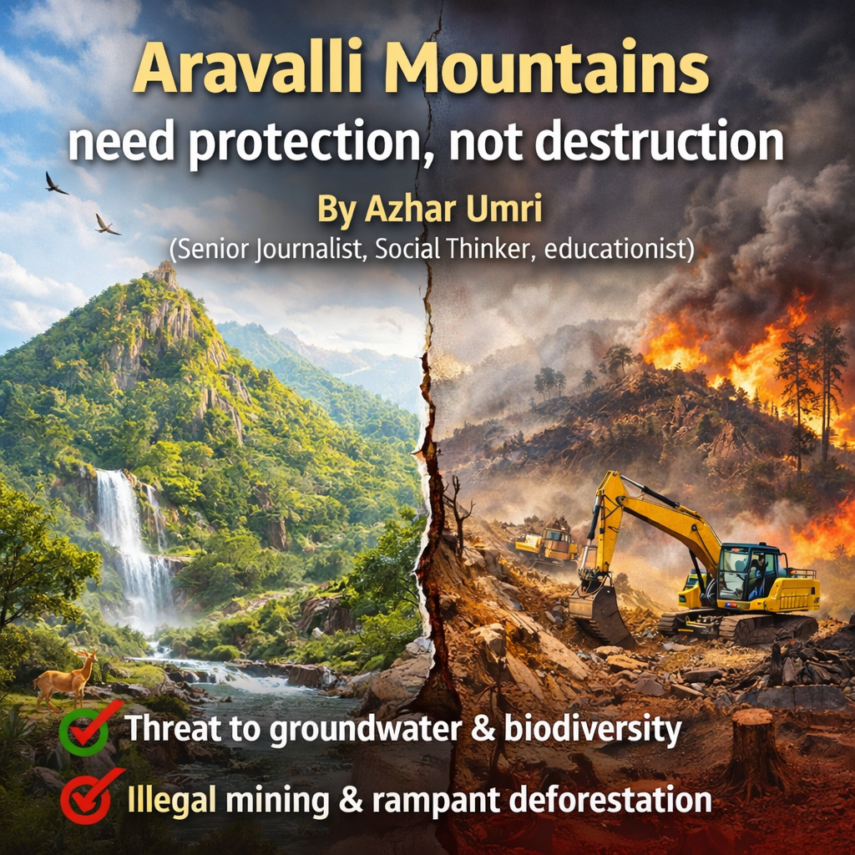 अरावली पर्वत को संरक्षित करने की ज़रूरत है, विनाश की नहीं