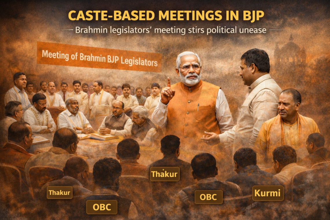 बीजेपी में जातीय बैठकों का उभार