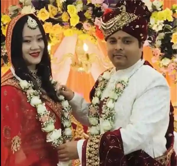 चीनी दुल्हन ने भारत में रचाई शादी, हजारों किलोमीटर का सफर तय कर हुआ प्यार मुकम्मल