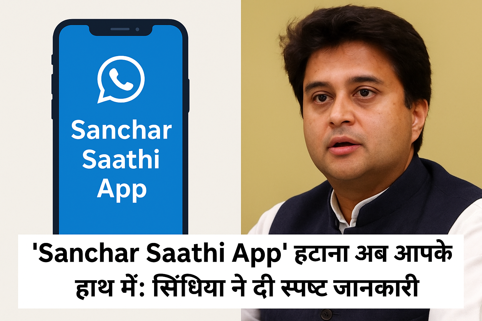 संचार साथी ऐप’ हटाना अब आपके हाथ में: सिंधिया ने दी स्पष्ट जानकारी