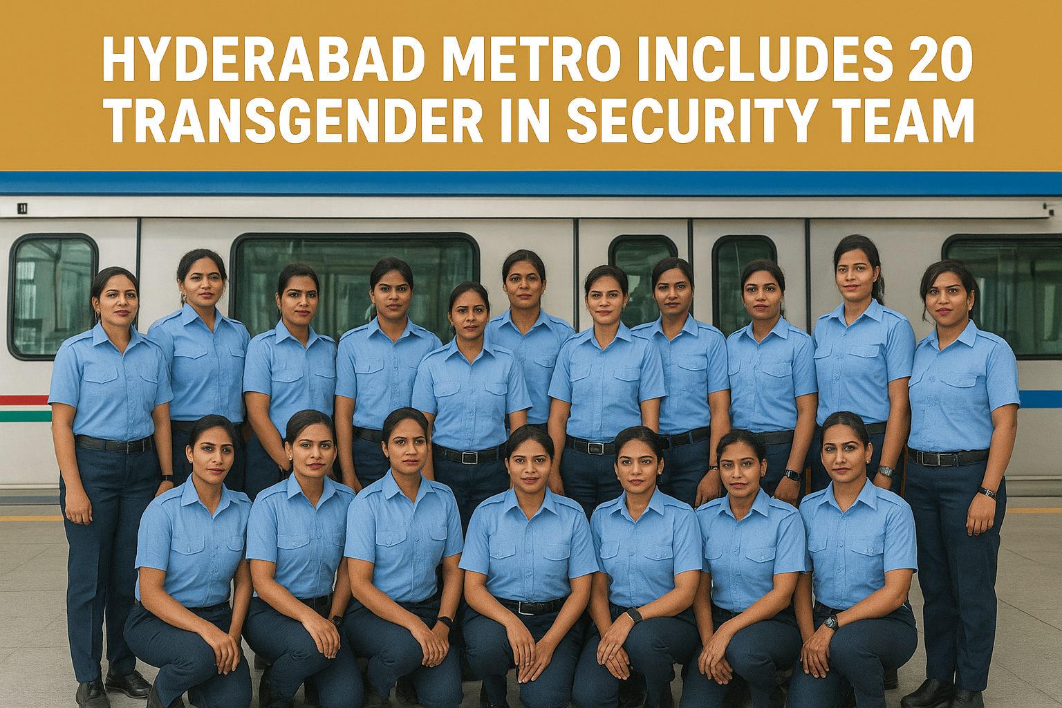 हैदराबाद मेट्रो में सुरक्षा टीम में 20 ट्रांसजेंडर शामिल, सामाजिक समावेशन की मिसाल कायम
