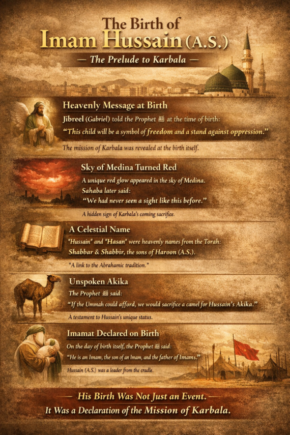 इमाम हुसैन (अलैहिस्सलाम) की पैदाइश