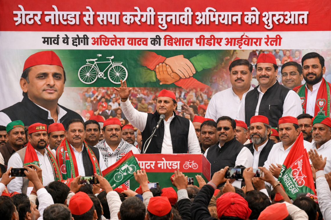 ग्रेटर नोएडा से सपा करेगी चुनावी अभियान की शुरुआत