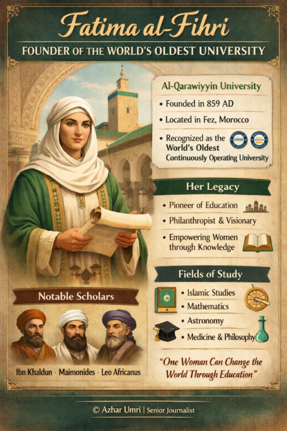 विश्व की सबसे प्राचीन यूनिवर्सिटी की संस्थापिका — फातिमा अल-फिहरी