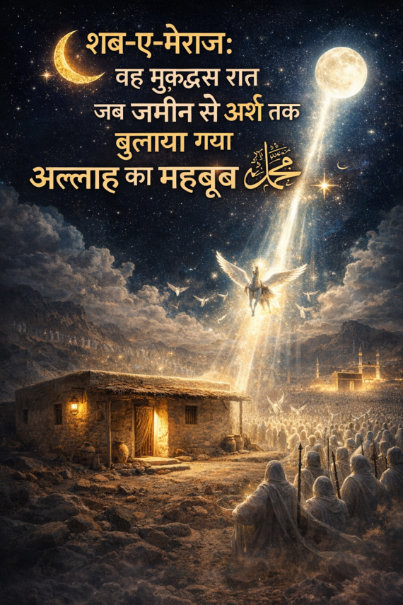 शब-ए-मेराज: वह मुक़द्दस रात जब ज़मीन से अर्श तक बुलाया गया अल्लाह का महबूब ﷺ ✨🌙