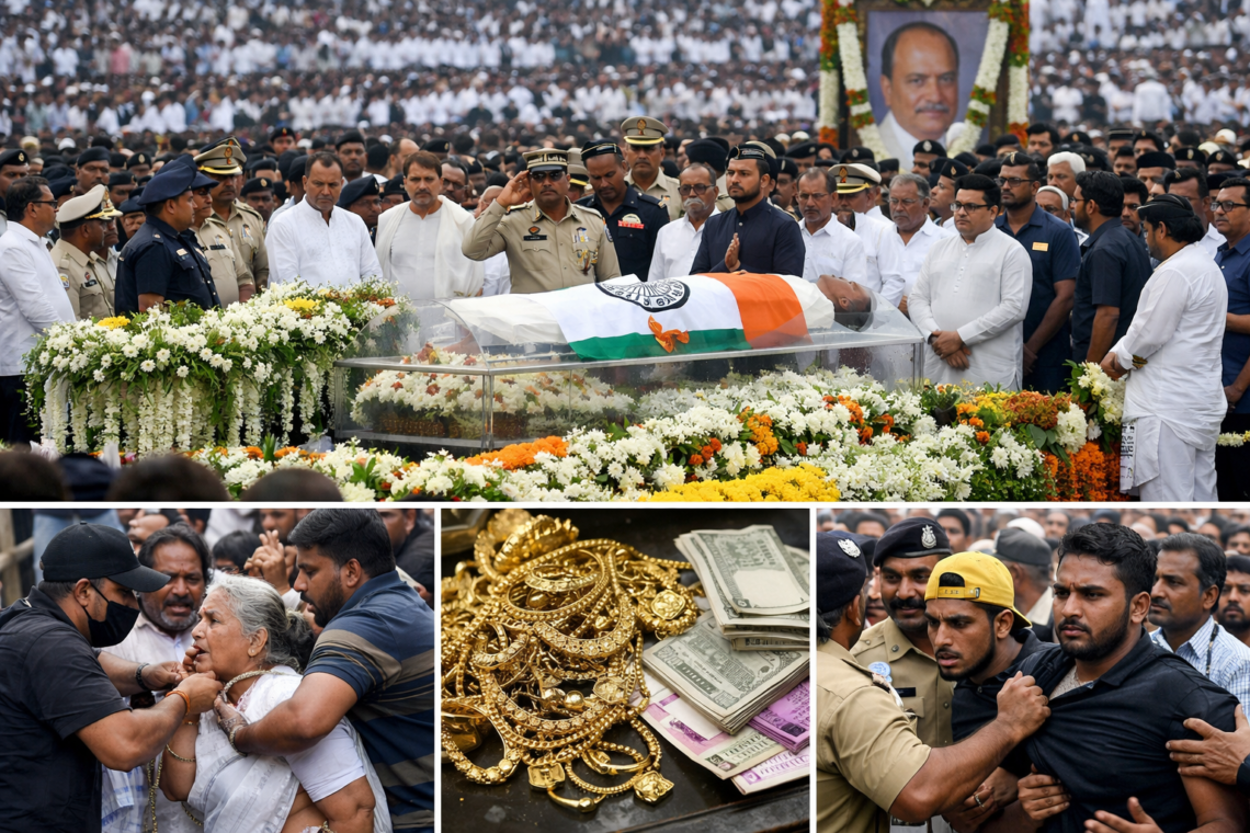 अजीत पवार के अंतिम संस्कार में चेन स्नैचिंग की बड़ी वारदात, 15 लोगों से 30 लाख तक के गहने लूटे