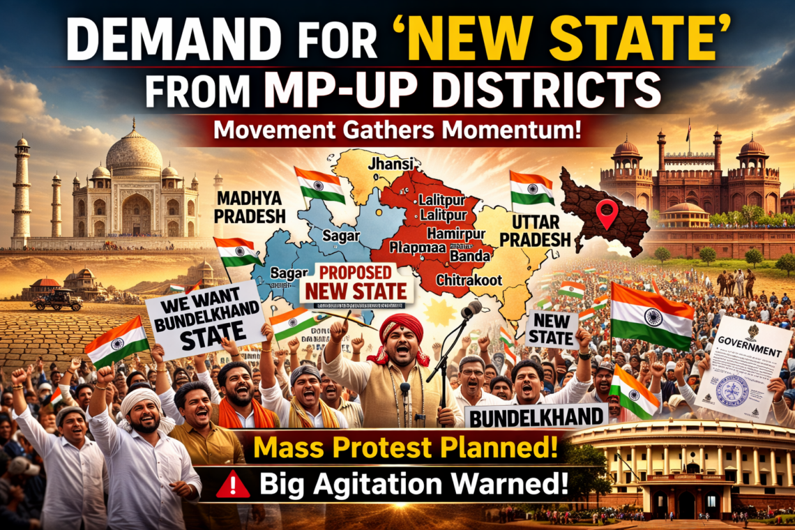 MP-UP के जिलों को मिलाकर ‘नया राज्य’ बनाने की मांग तेज़