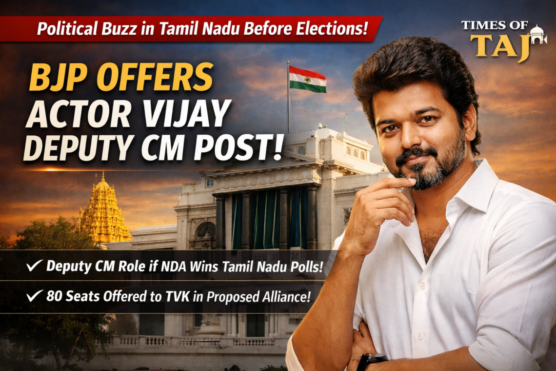 तमिलनाडु चुनाव से पहले सियासी हलचल, BJP ने अभिनेता विजय को डिप्टी CM पद का ऑफर दिया!