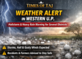 पश्चिमी यूपी में मौसम का अलर्ट, कई जिलों में ओलावृष्टि और तेज आंधी-बारिश की चेतावनी