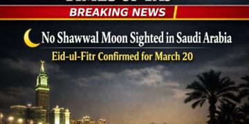 सऊदी अरब में चांद नहीं दिखा, 20 मार्च को मनाई जाएगी ईद-उल-फितर