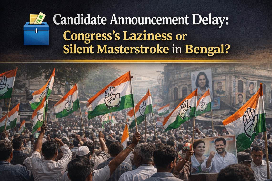 प्रत्याशी घोषित करने में देरी: बंगाल में कांग्रेस की सुस्ती या साइलेंट मास्टरस्ट्रोक?