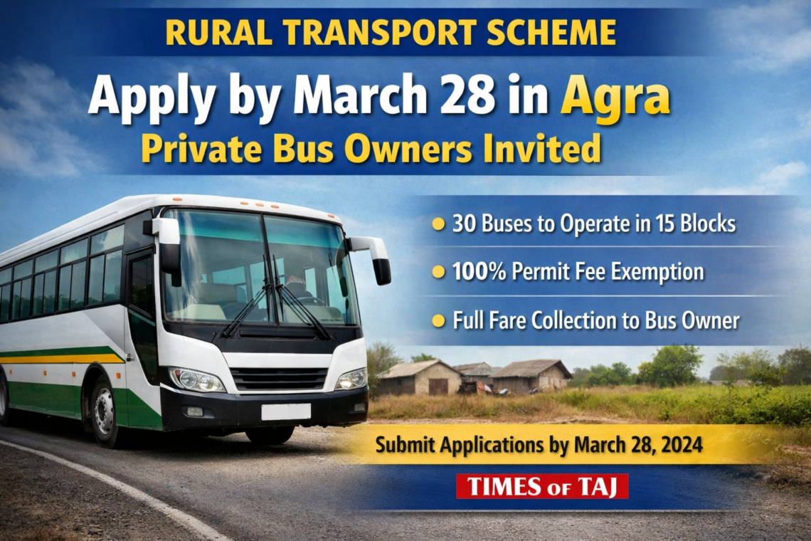 Rural Transport Scheme: Private Bus Owners in Agra Can Apply Till March 28