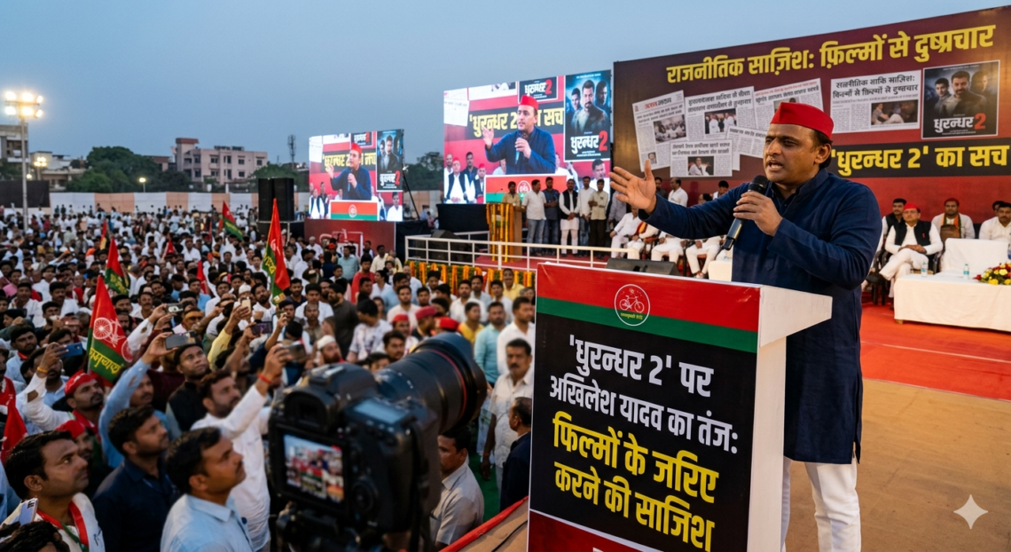 ‘धुरन्धर 2’ पर अखिलेश यादव का तंज, बोले—फिल्मों के जरिए बदनाम करने की साजिश