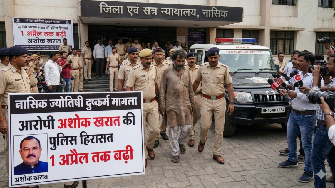 नासिक ज्योतिषी दुष्कर्म मामला: आरोपी अशोक खरात की पुलिस हिरासत 1 अप्रैल तक बढ़ी