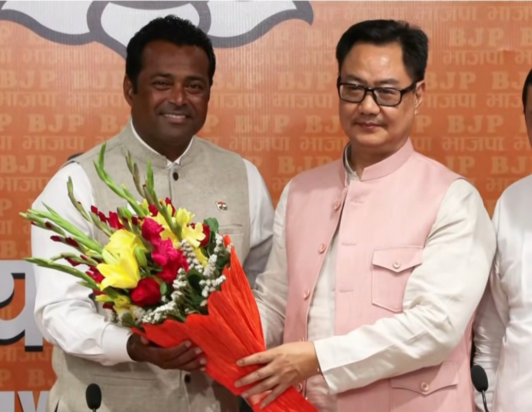 टेनिस स्टार लिएंडर पेस ने थामा बीजेपी का दामन, दिल्ली मुख्यालय में ली सदस्यता
