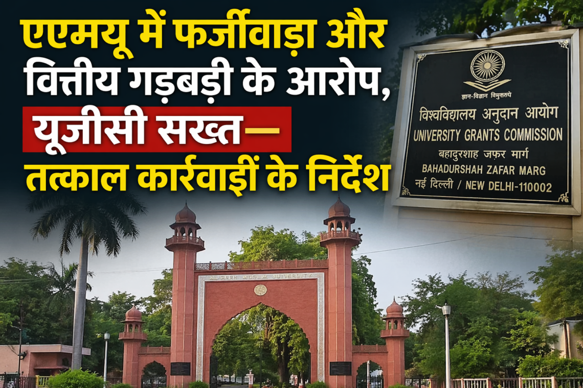 एएमयू में फर्जीवाड़ा और वित्तीय गड़बड़ी के आरोप, यूजीसी सख्त—तत्काल कार्रवाई के निर्देश