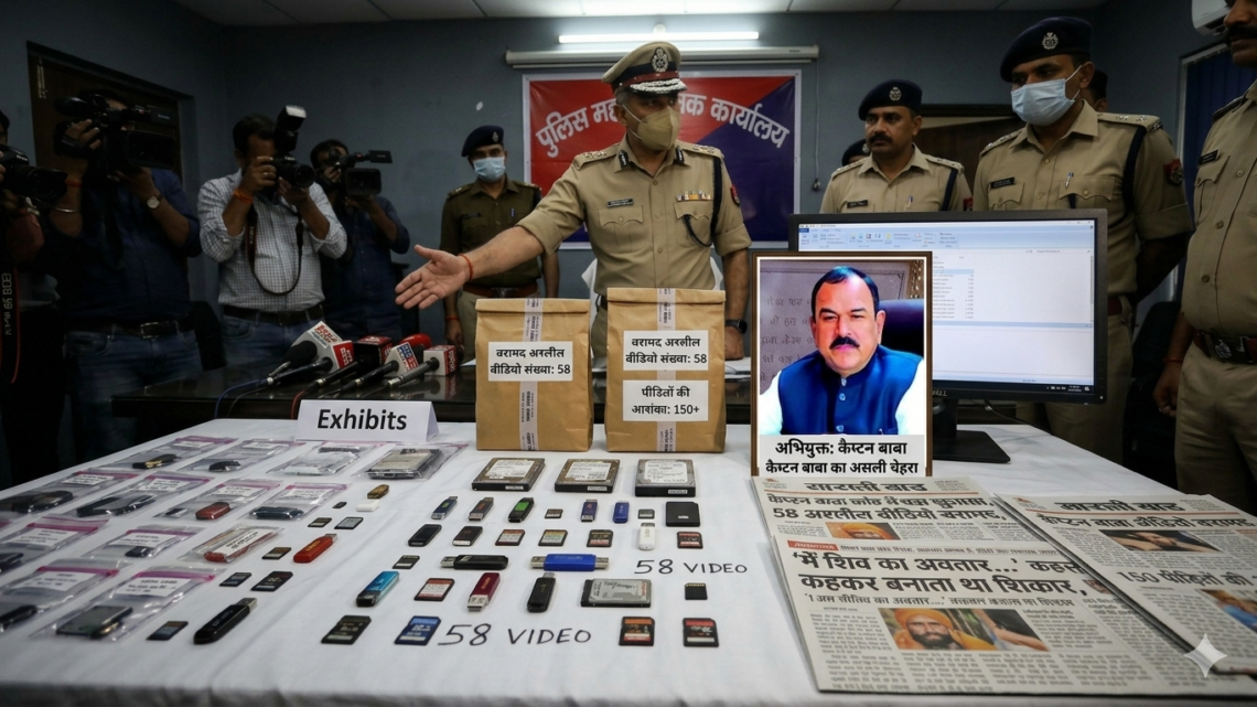 ‘मैं शिव का अवतार…’ कहकर बनाता था शिकार: कैप्टन बाबा कांड में बड़ा खुलासा, 58 अश्लील वीडियो बरामद, 150 पीड़ितों की आशंका