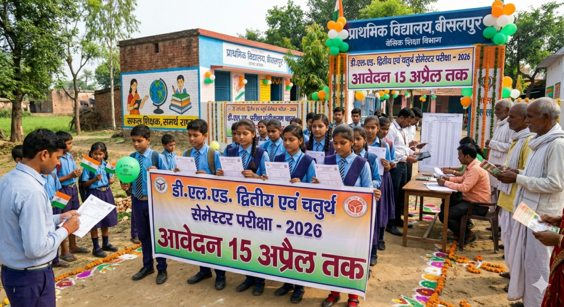 डीएलएड द्वितीय व चतुर्थ सेमेस्टर परीक्षा के लिए आवेदन 15 अप्रैल तक