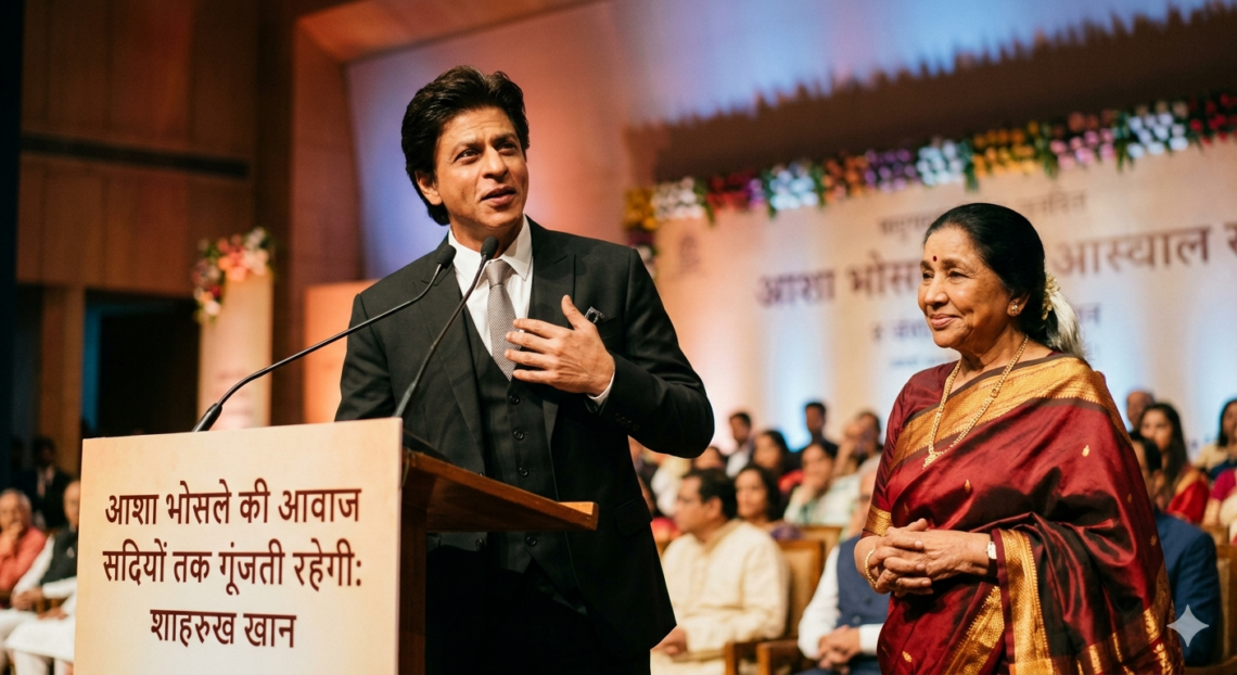 आशा भोसले की आवाज़ सदियों तक गूंजती रहेगी: शाहरुख खान