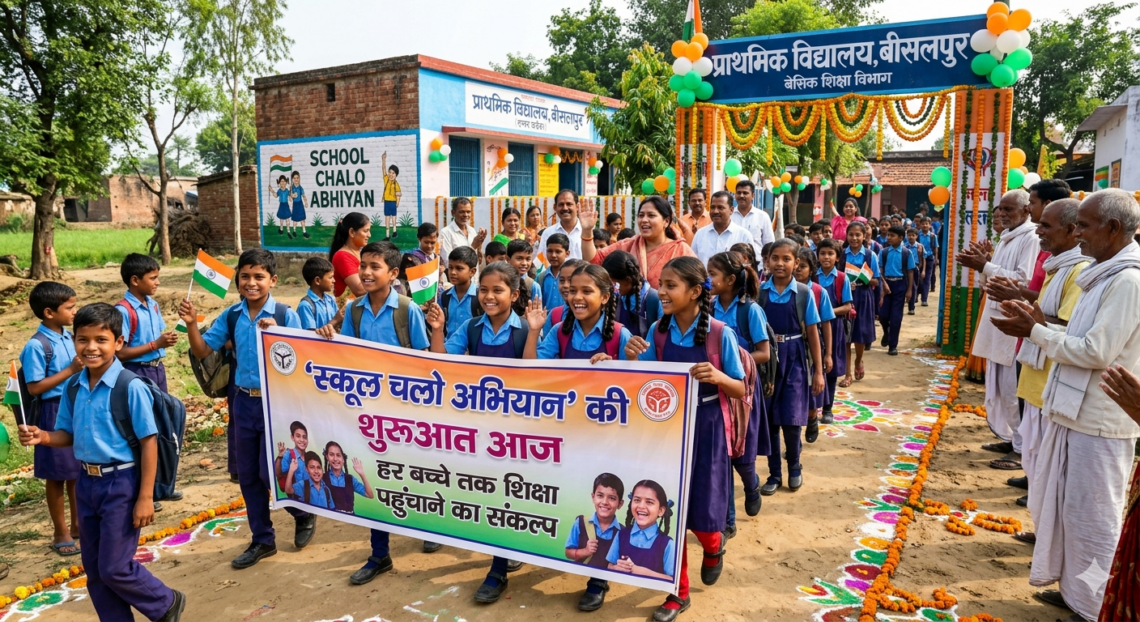 स्कूल चलो अभियान’ की शुरुआत आज, हर बच्चे तक शिक्षा पहुंचाने का संकल्प