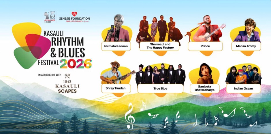 कसौली रिद्म एंड ब्लूज़ फेस्टिवल 2026: संगीत के सुरों से बचेंगी नन्हीं जानें, 25 साल की सेवा का जश्न