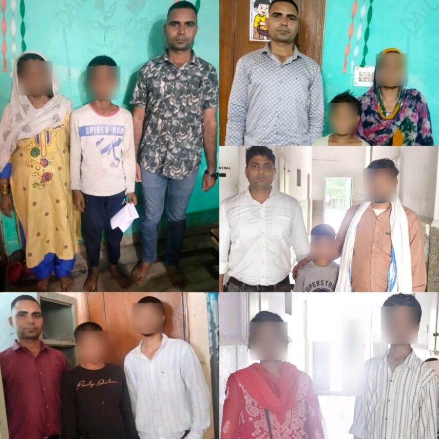 ऑपरेशन मुस्कान: जीआरपी आगरा की बड़ी सफलता, 5 गुमशुदा बच्चों को परिजनों से मिलाया