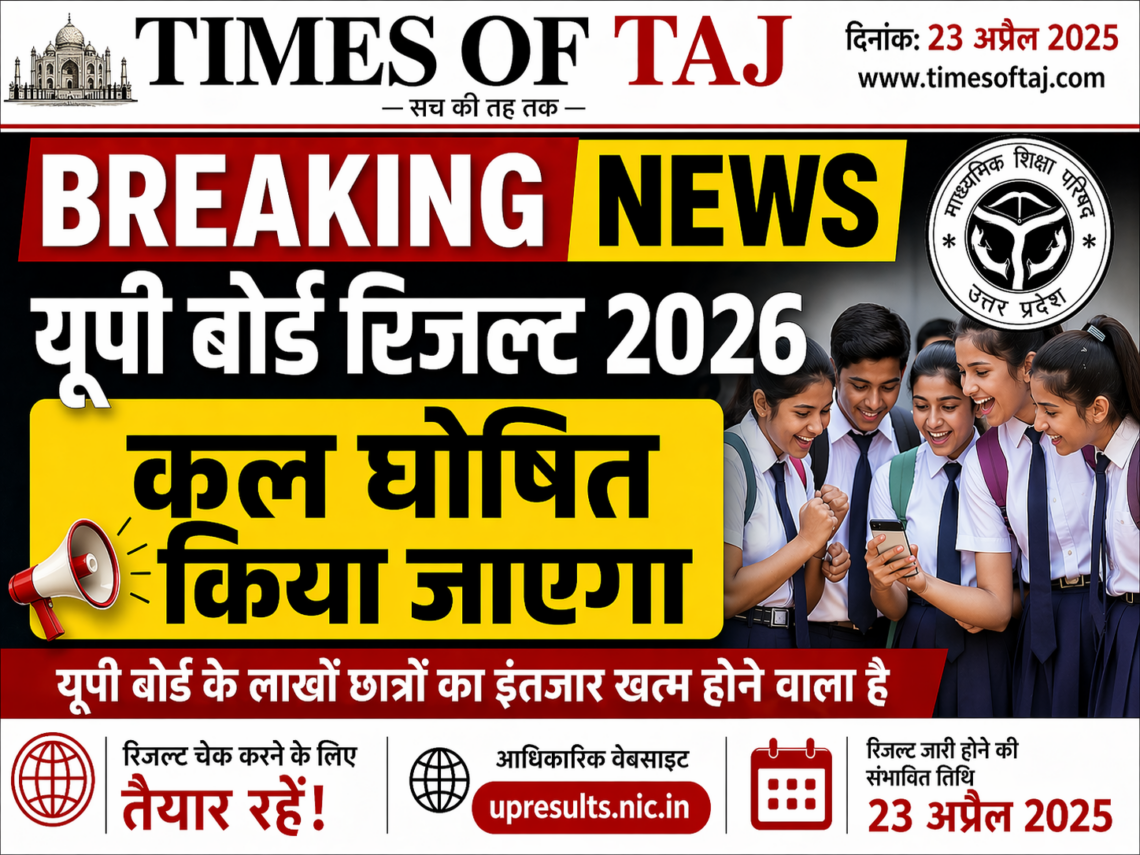 यूपी बोर्ड रिजल्ट 2026 कल घोषित किया जाएगा