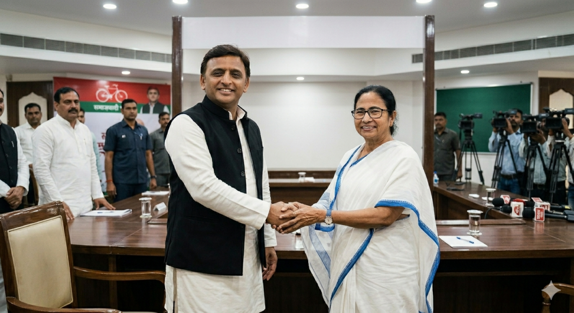बंगाल में सियासी हलचल: अखिलेश यादव की ममता बनर्जी से मुलाकात आज, बीजेपी जीत के बाद विपक्ष सक्रिय