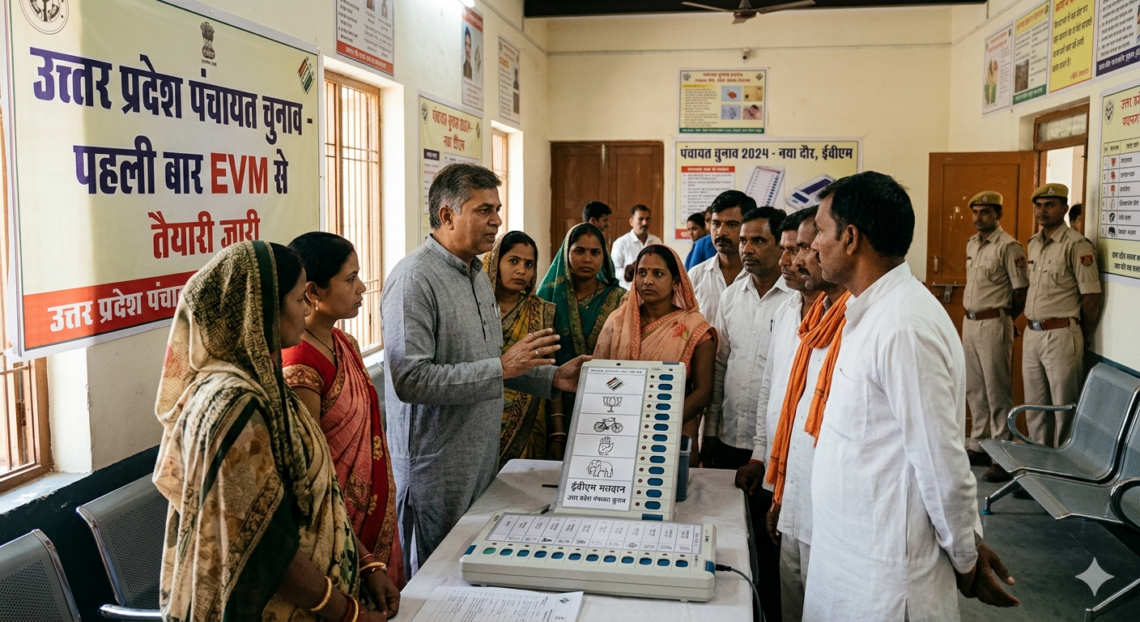 उत्तर प्रदेश में पंचायत चुनाव EVM से कराने की तैयारी, पहली बार हो सकता है इस्तेमाल