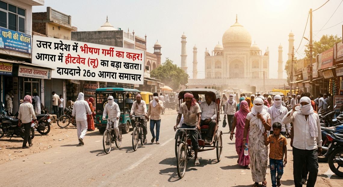 उत्तर प्रदेश में बढ़ेगी भीषण गर्मी, आगरा में भी हीटवेव का ख़तरा
