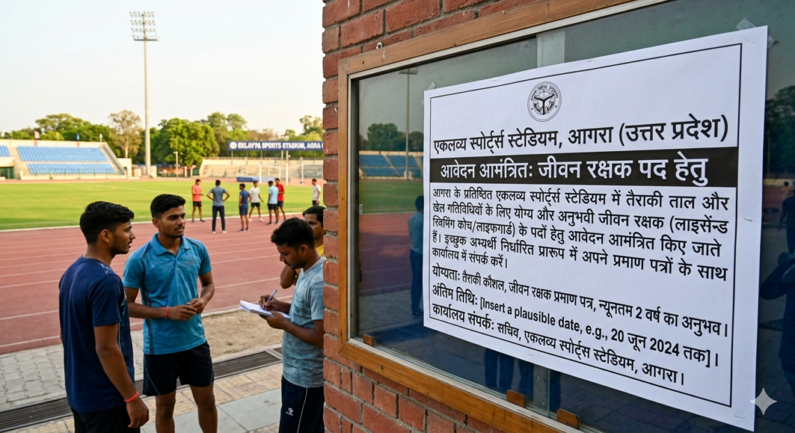एकलव्य स्पोर्ट्स स्टेडियम में जीवन रक्षक पद हेतु आवेदन आमंत्रित