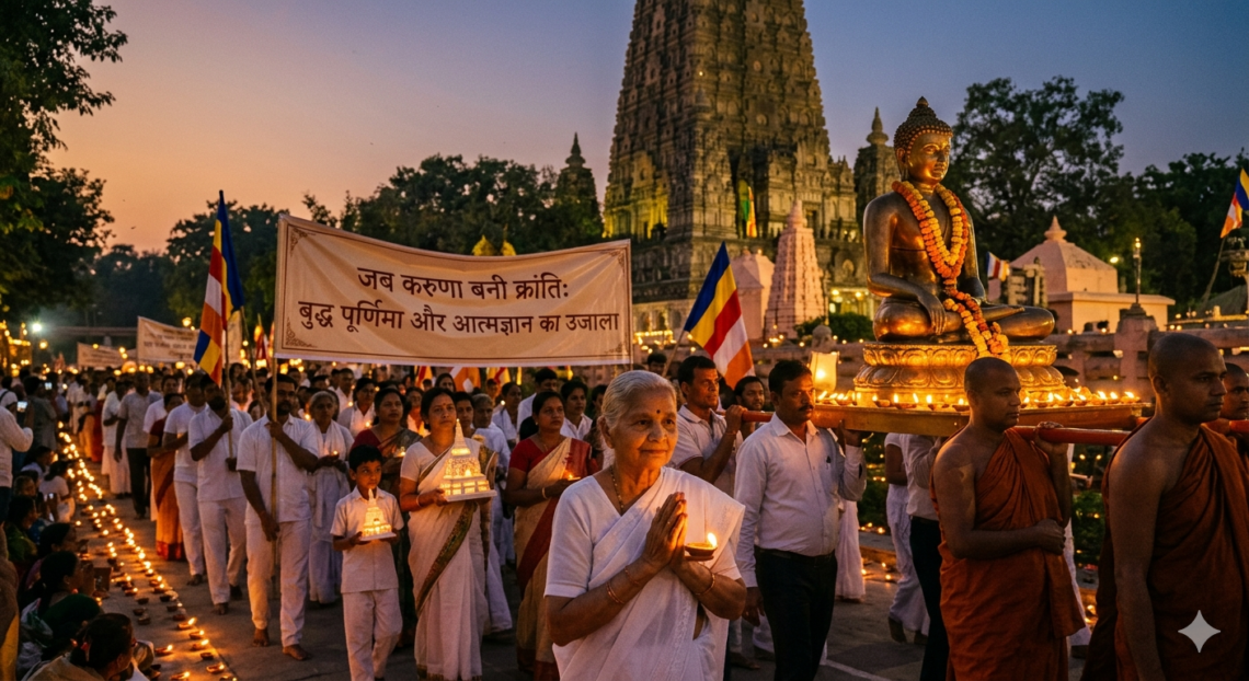 “जब करुणा बनी क्रांति: बुद्ध पूर्णिमा और आत्मज्ञान का उजाला”