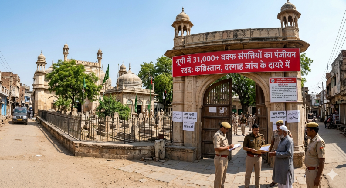 यूपी में 31 हजार से अधिक वक्फ संपत्तियों का पंजीयन रद्द, कब्रिस्तान-दरगाह भी जांच के दायरे में