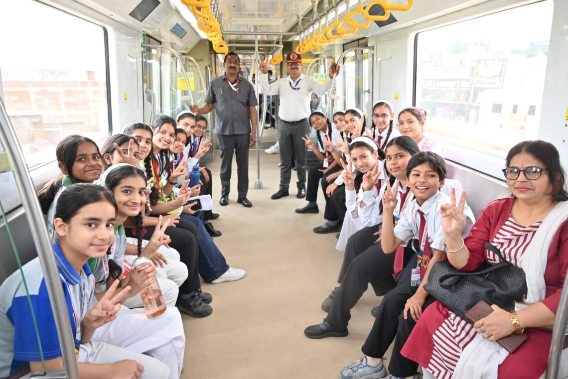 Milton Public School Students Experience Metro Ride, Learn About Its Benefits