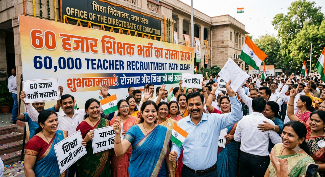 60 हजार शिक्षक भर्ती का रास्ता साफ!