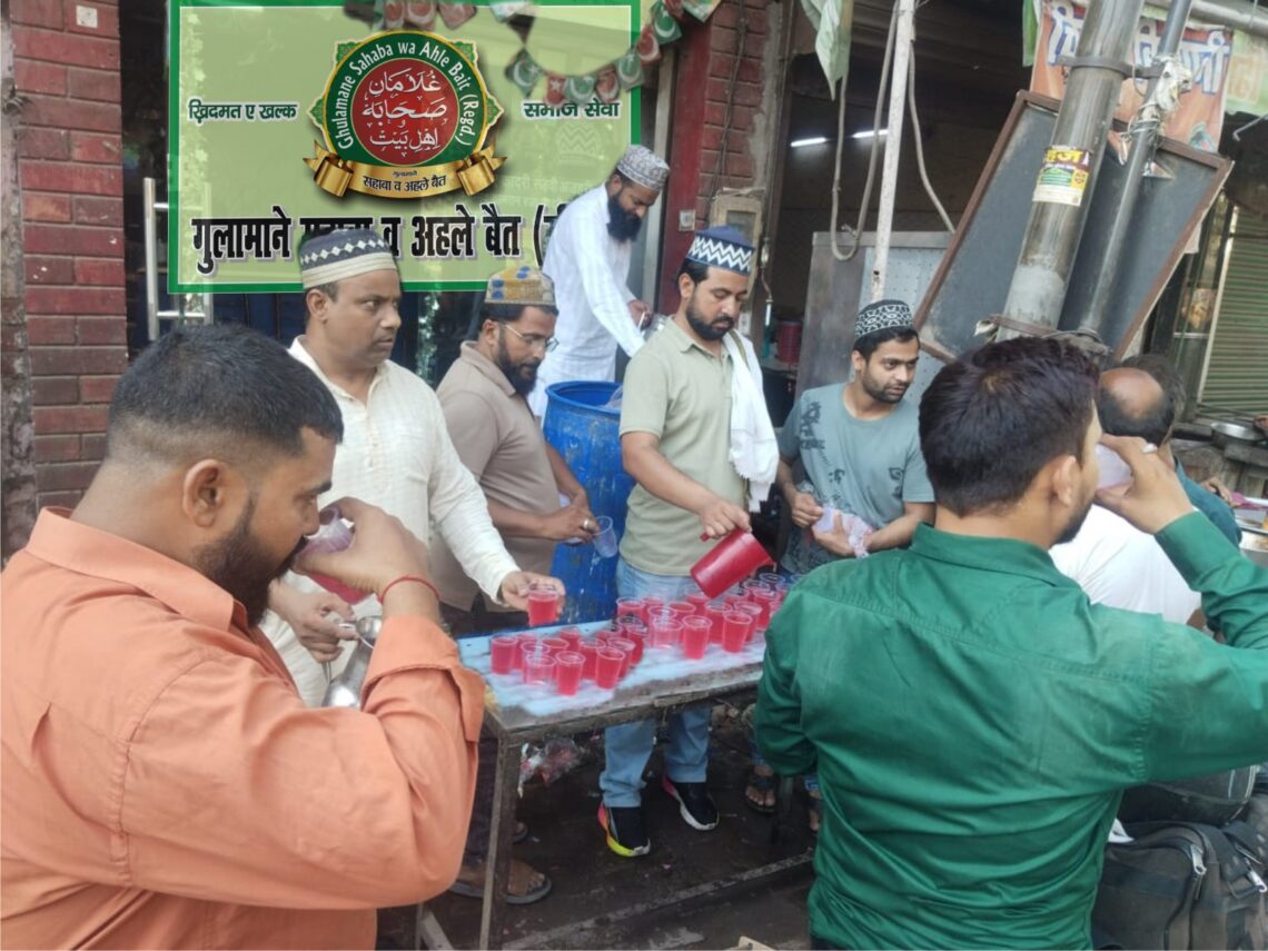 हज़रत उमर फ़ारूक़ रज़ियल्लाहु तआला अन्हु के यौमे शहादत पर शरबत-ए-ख़िदमत का एहतमाम