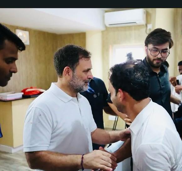 राहुल गांधी ने बशीर उल हक रॉकी का बढ़ाया हौसला, कहा— “आप कांग्रेस के सच्चे सिपाही हैं”