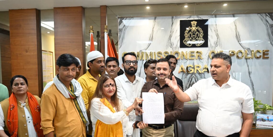 नाज़िया इलाही पर रासुका लगाने की मांग, सशक्त पीली सेना ने डीसीपी को सौंपा ज्ञापन