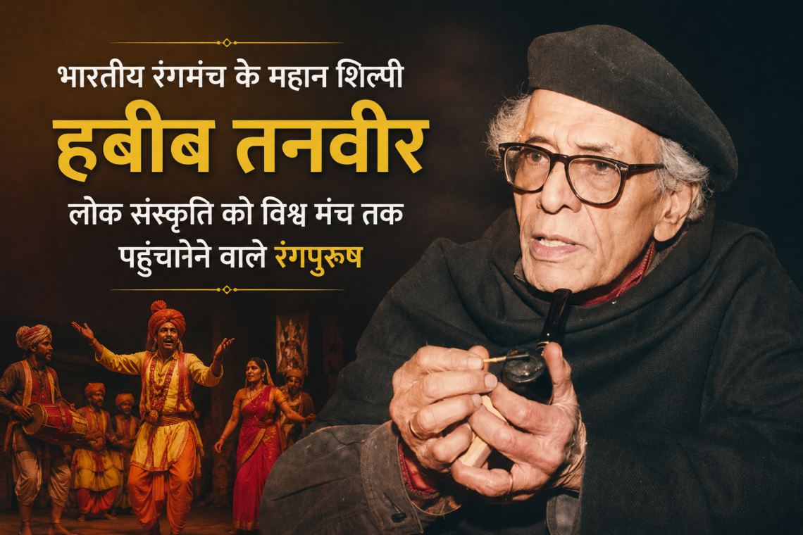 भारतीय रंगमंच के महान शिल्पी हबीब तनवीर: लोक संस्कृति को विश्व मंच तक पहुंचाने वाले रंगपुरुष